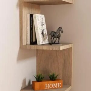 Prateleira Nicho de Canto Lateral 80cm para Livros para Quarto Escritório