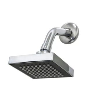 Ducha Chuveiro Articulado Rubi Quadrado Aquecimento Solar ou Gás Cromado Luxo