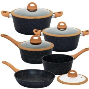 Jogo com 5 Panelas em Cerâmica