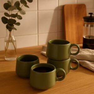 Jogo 4 xícaras 120ml em Cerâmica